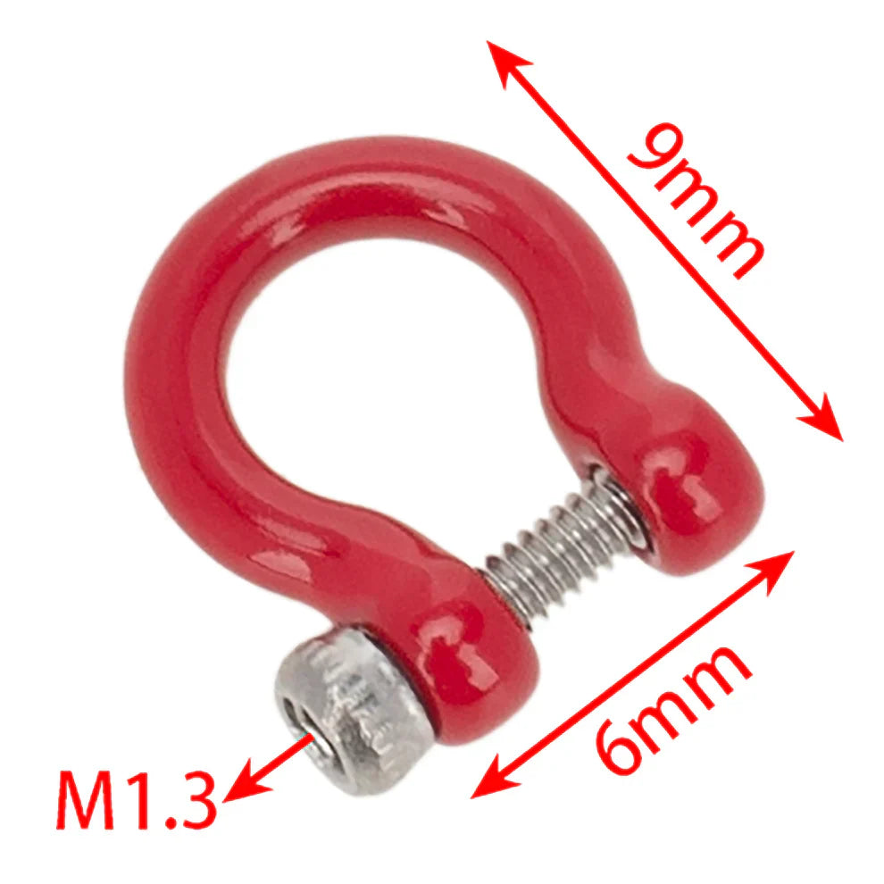 MEUS Racing Simulation U-Shaped Metal Shackle Trailer Hook For SCX24 TRX4M - Model Round